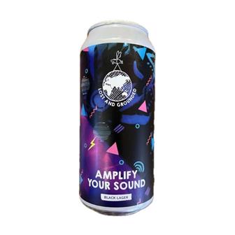 Lost and Grounded Amplify Your Sound Black Lager Bristol 440ml thumbnail 